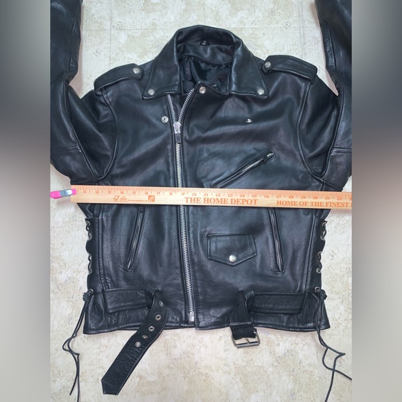 Interstate Leather - Black Retro Jacket - Picture 11 of 16